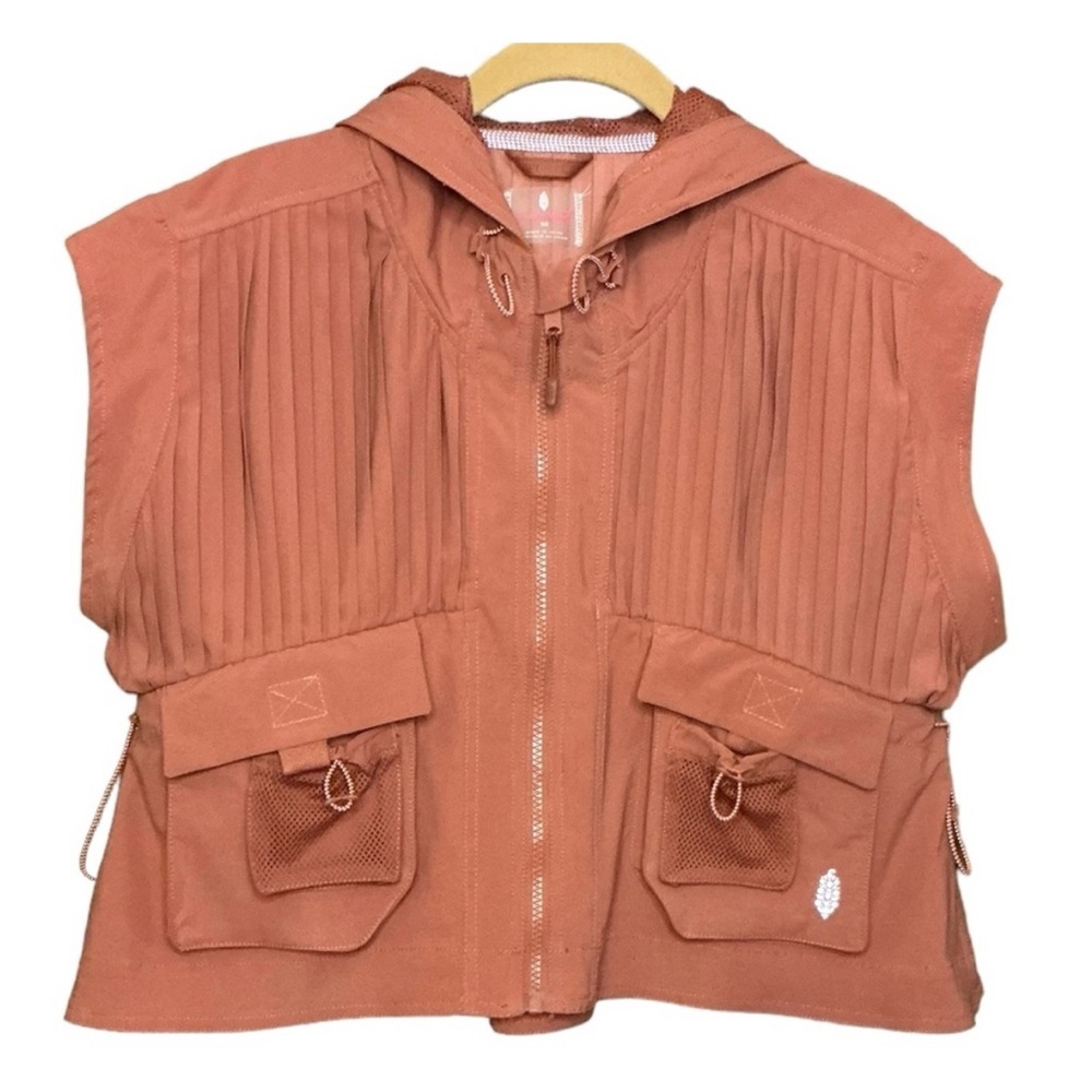 FP Movement Pleaty Please Hooded Vest in Red Rock - Picture 2 of 10